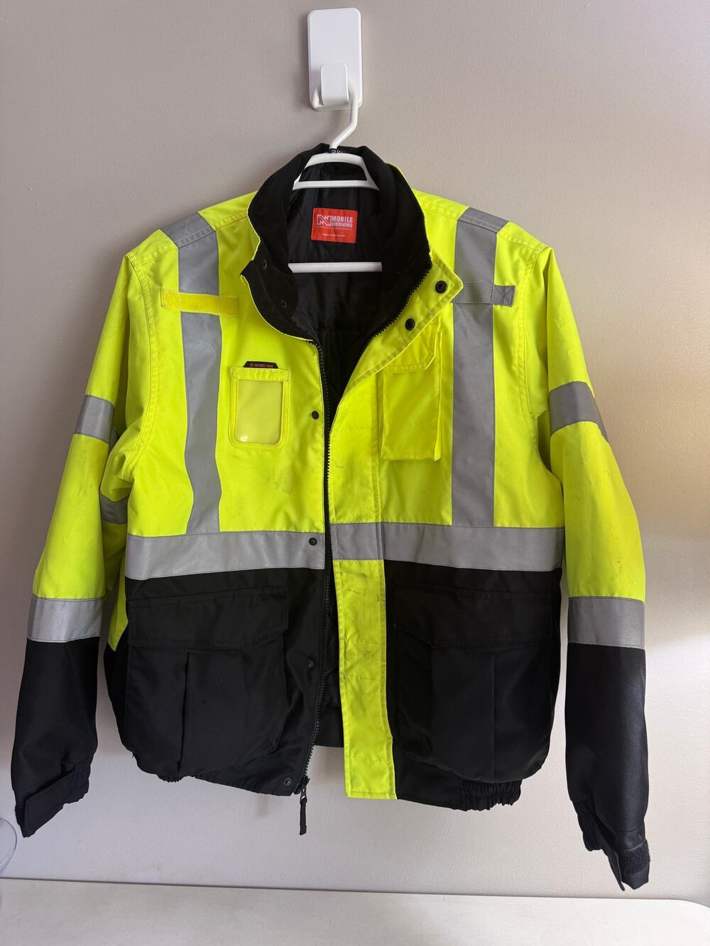 Mobile Warming Fieldsheer Men’s 2XL Heated Hi-Vis Work Jacket ANSI Class 3